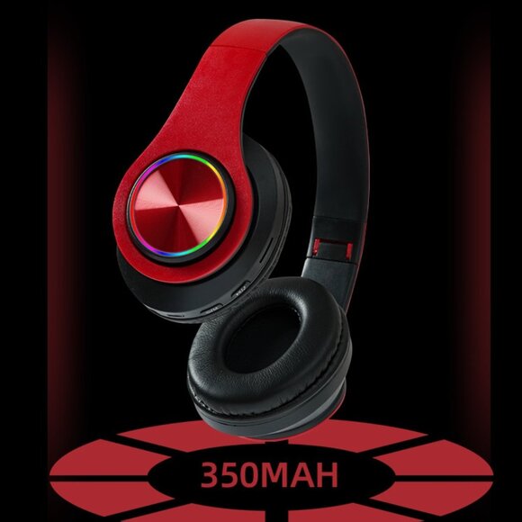 B39 Luminous Wireless Headset Game Call Folding Card Headset Bluetooth Headset - Picture 9 of 10